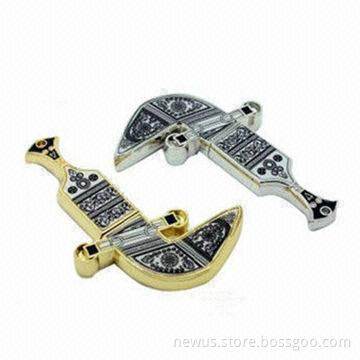 Oman Sword USB Memory Sticks, 2.0/3.0, for Promotional Memorial Gifts